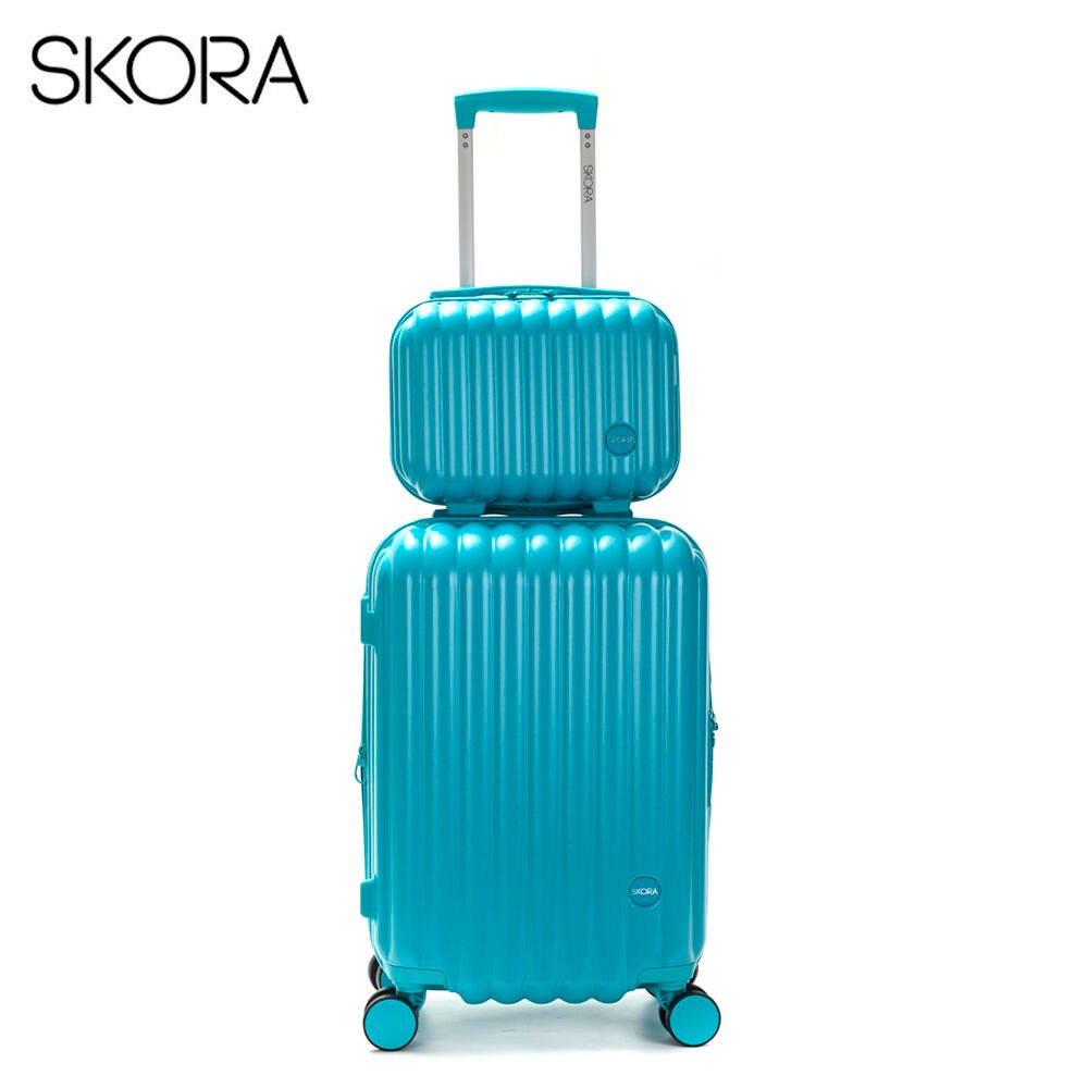 Set Carry on + Beauty SKORA Blue