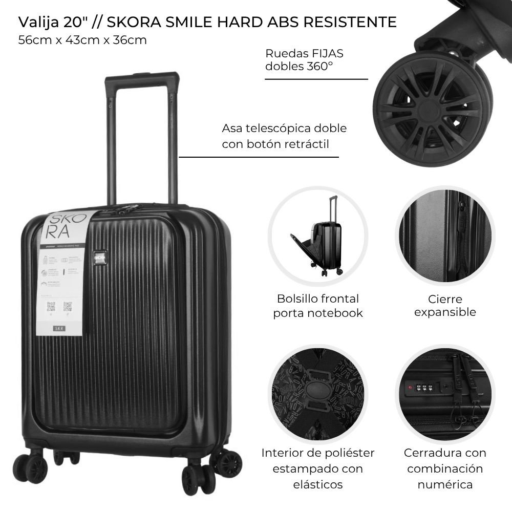 carry on SKORA negro
