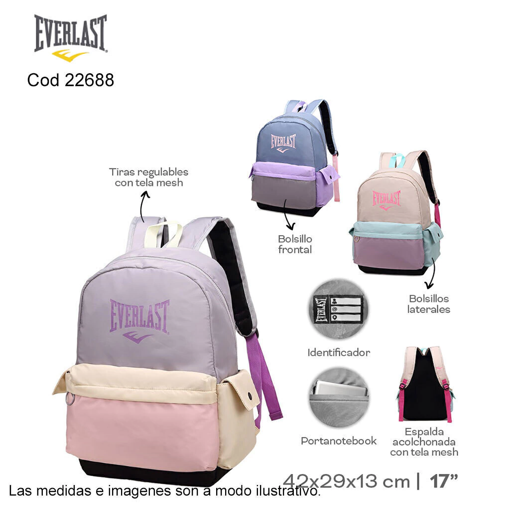 Mochila EVERLAST escolar