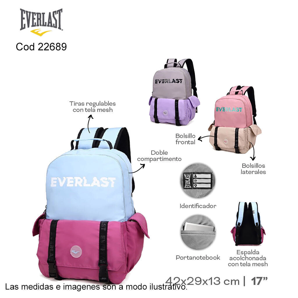 Mochila Escolar EVERLAST