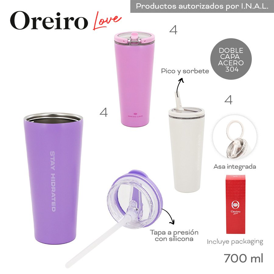 Vaso termico OREIRO LOVE 700ml